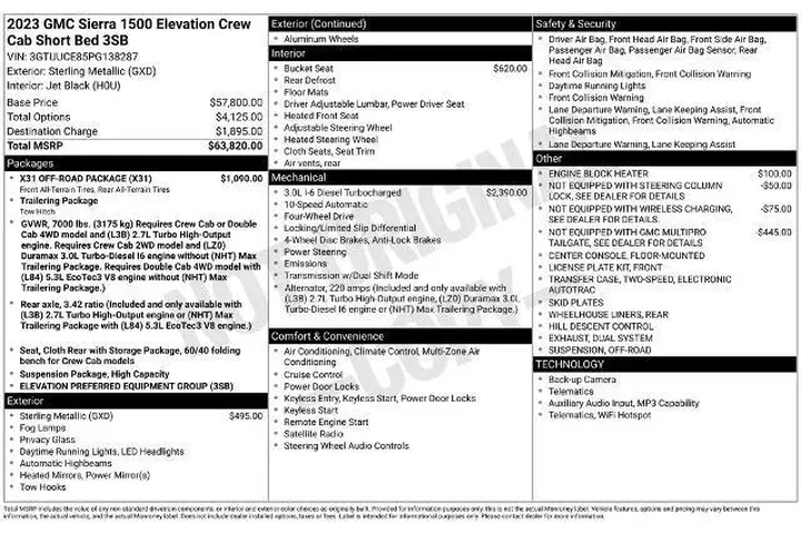 $37785 : GMC Sierra 1500 2023 4x4 Ele image 6