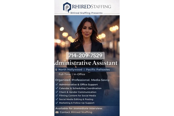 Admin Assistant needed in LA image 1