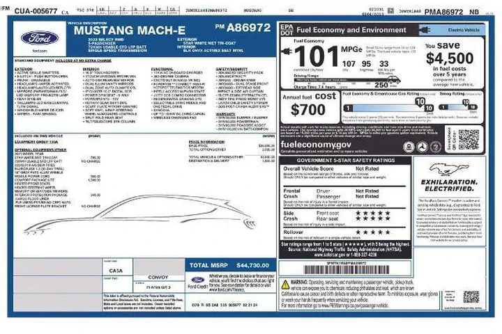 $25683 : Ford Mustang Mach-E 2023 Sel image 2