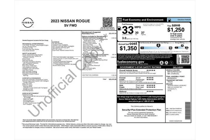 $22587 : Nissan Rogue 2023 SV 4dr Cro image 4