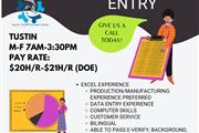 Data Entry en Orange County