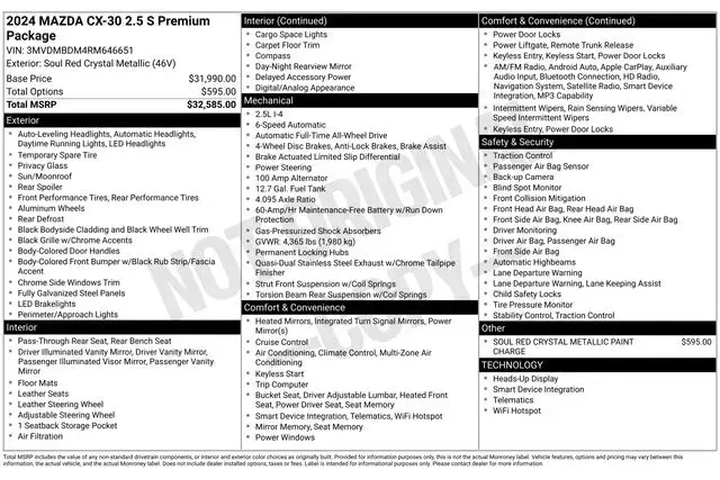 $23790 : Mazda CX-30 2024 AWD 2.5 S P image 2