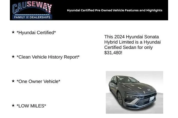 $30774 : Hyundai SONATA Hybrid 2024 L image 2