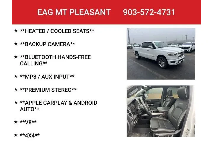 $39912 : Ram 1500 2024 4x4 Laramie 4d image 8