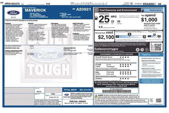 $32934 : Ford Maverick 2025 AWD XLT 4 image 3