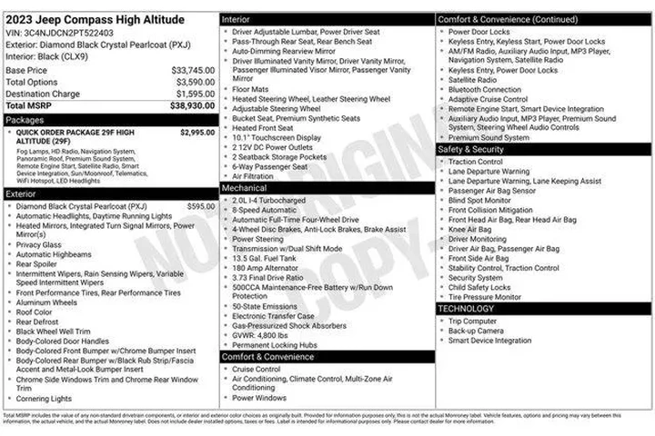 $25896 : Jeep Compass 2023 4x4 Limite image 2