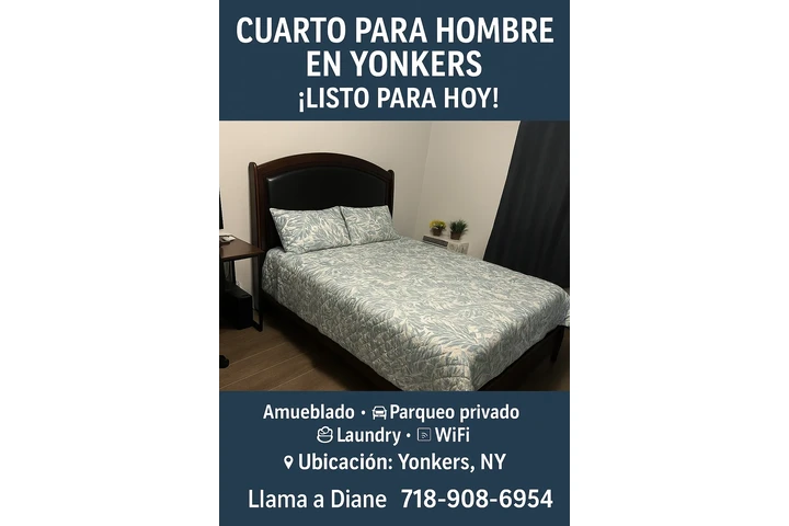 $275 : 📍CUARTO PARA HOMBRE+PARQUEO image 1