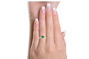 Buy Bezel Real Emerald Ring