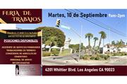 🚨FERIA DE TRABAJOS! SEPT. 10 en Los Angeles