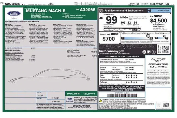 $32686 : Ford Mustang Mach-E 2023 Pre image 2