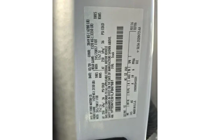 $26981 : Ford F-150 2020 4x2 XL 4dr S image 6