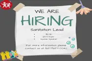 Hiring Sanitation Lead!!! en Orange County