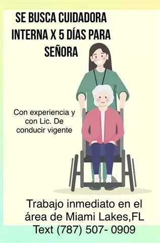 Cuidadora de señora interna image 1