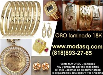 $3 : joyería fina oro laminado 18K image 1