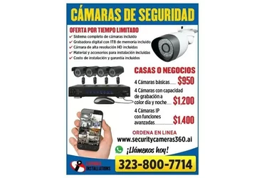 PROMOCION CAMARAS  SEGURIDAD en Los Angeles