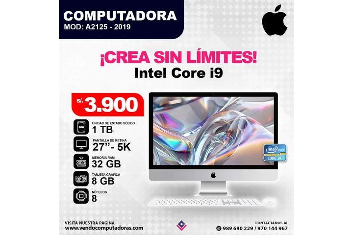 Computadora iMac Intel Core i9 image 4