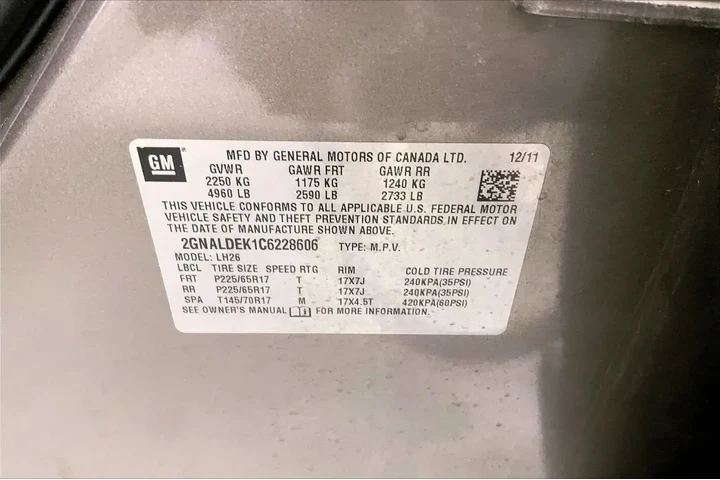 $7341 : Chevrolet Equinox 2012 LT 4d image 8