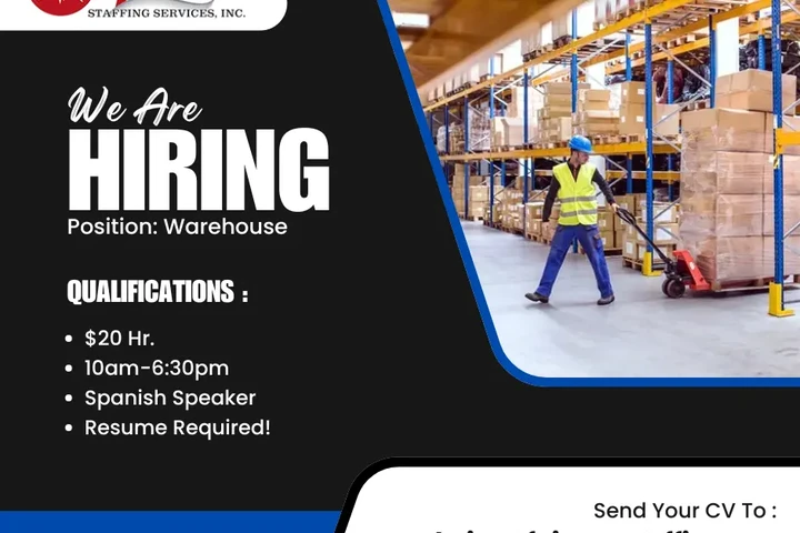 Now Hiring For Warehouse !! image 1