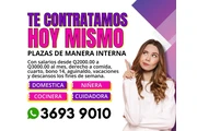 Contratación inmediata niñera en Guatemala City