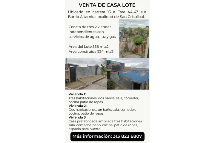 $350000000 : Venta de casalote image 2