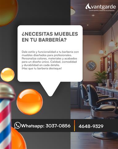 Muebles para barberías image 1