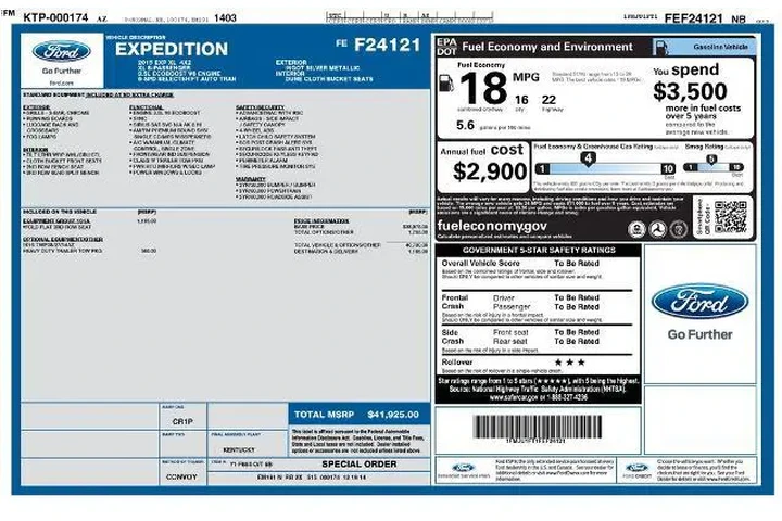 $8810 : Ford Expedition 2015 4x2 XL image 6