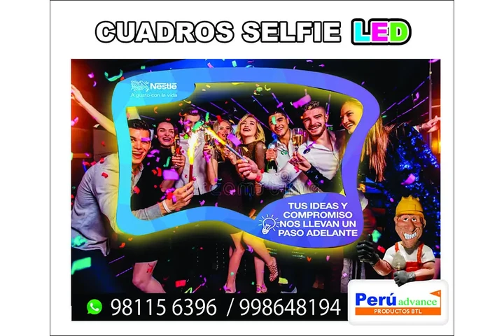 CUADRO SELFIE  CON LUZ "LED image 3