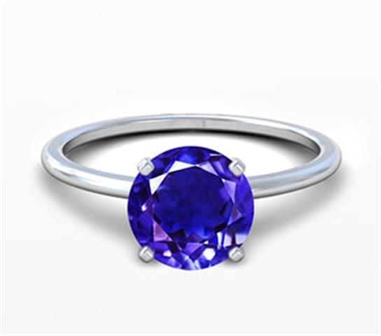 $2298 : blue tanzanite engagement ring image 1