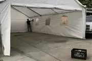 Carpas serradas con su luz en Los Angeles