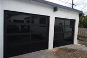 Glass garage door