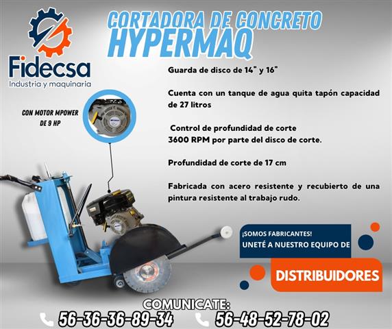 $1 : CORTADORA DE CONCFRETO HYPERMA image 1