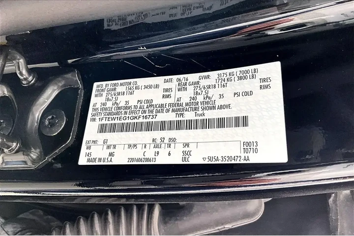 $17021 : Ford F-150 2016 4x4 King Ran image 8