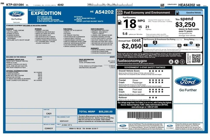 $15900 : Ford Expedition 2017 4x2 XLT image 7