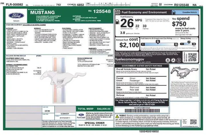 $31000 : Ford Mustang 2024 EcoBoost 2 image 6