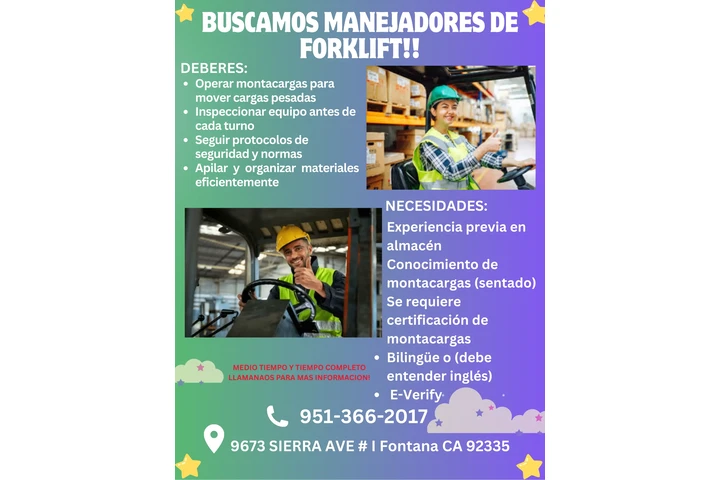 Operador de Montacargas image 1