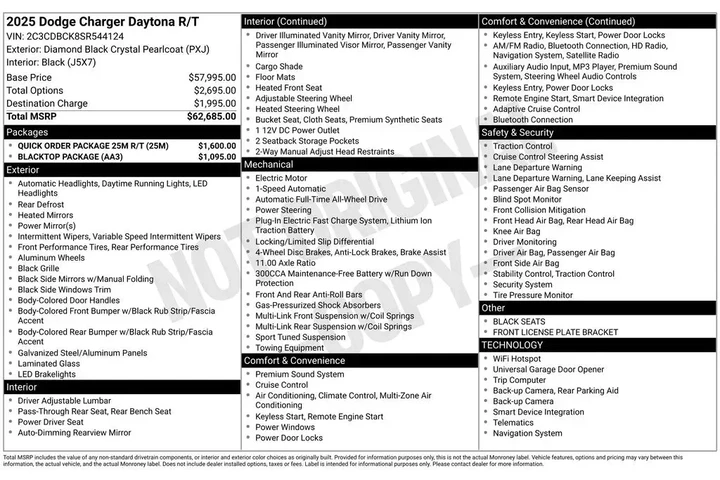 $37777 : Dodge Charger 2025 AWD Dayto image 3
