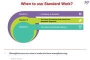 Standard Work-Meaning, Benefit
