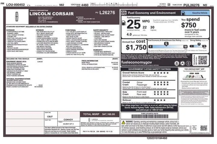 $28995 : Lincoln Corsair 2023 Reserve image 10