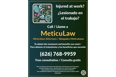 Lesionado en al trabajo? en Los Angeles