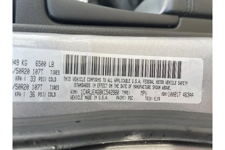 $16981 : Jeep Grand Cherokee 2019 4x2 image 5