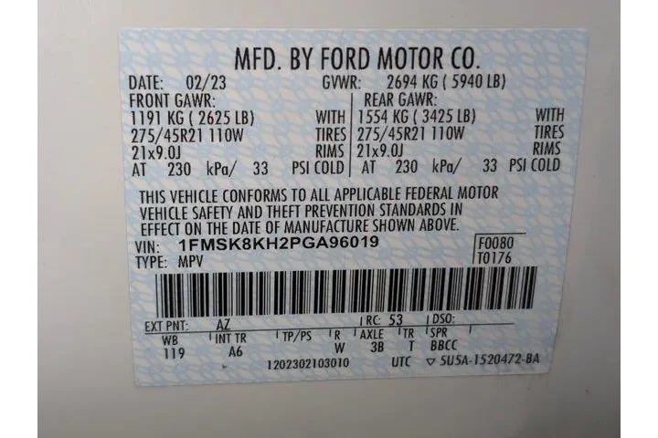 $33959 : Ford Explorer 2023 AWD ST-Li image 10