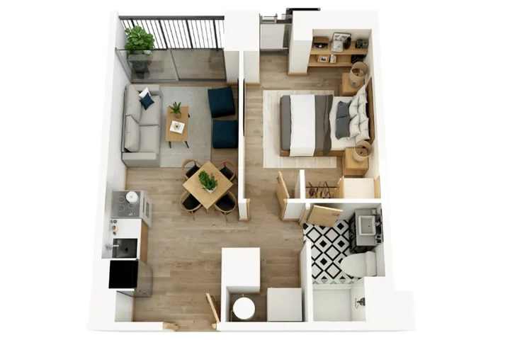 $1 : Apartamento amueblado en renta image 2