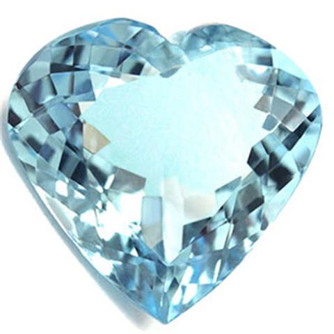 Buy 6.65 cts. Aquamarine Heart image 1