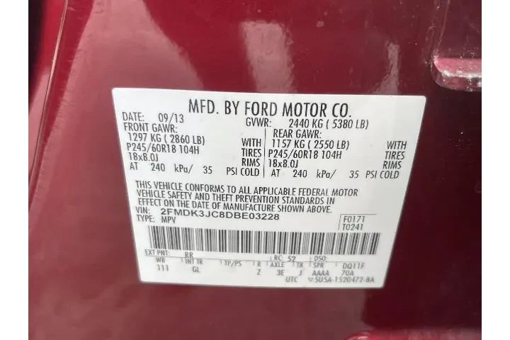 $6981 : Ford Edge 2013 SEL 4dr Cross image 5