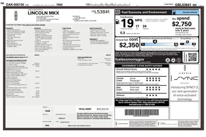 $17110 : Lincoln MKX 2016 AWD Select image 6