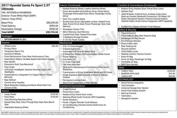 $14977 : Hyundai SANTA FE Sport 2017 image 5