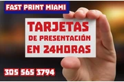 Tarjetas de Negocios en 24hrs en Miami