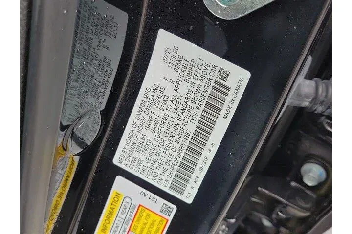 $18990 : Honda Civic 2022 LX 4dr Seda image 10