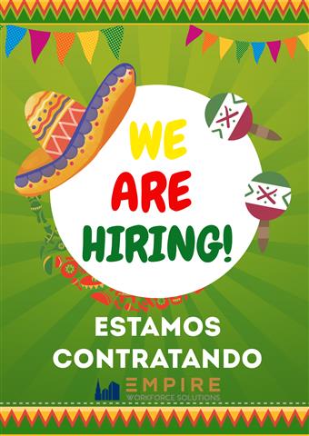 ESTAMOS CONTRATANDO NOW HIRING image 1