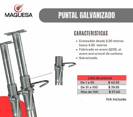 $41 : PUNTALES GALVANIZADOS. image 1